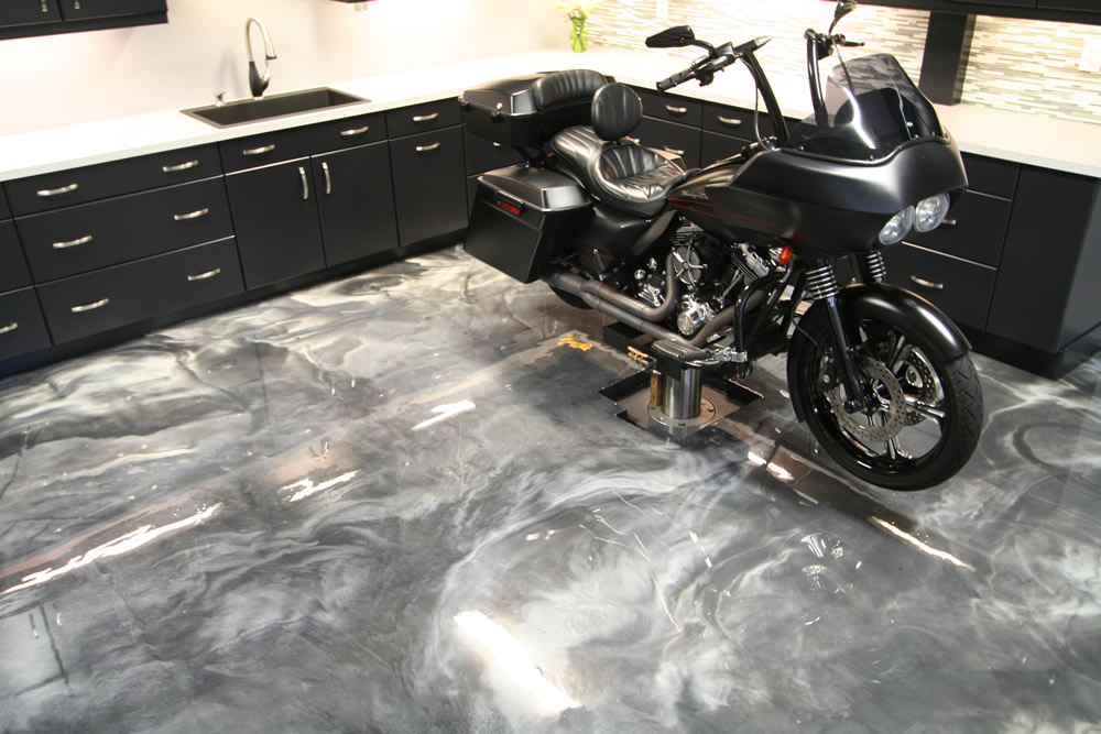 Metallic garage best sale floor epoxy