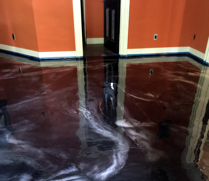 Epoxy Metallic Flooring Systems Seal Krete High Performance Coatings